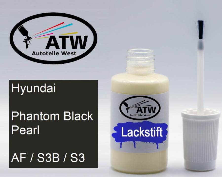 Hyundai, Phantom Black Pearl, AF / S3B / S3: 20ml Lackstift, von ATW Autoteile West.